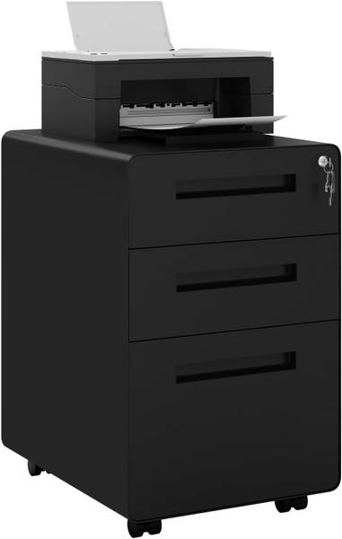 Aktenschrank Hanna Schwarz - Metall - 40 x 58 x 51 cm