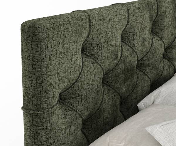 Boxspringbett Hugo Olivgrün - Liegefläche Breite: 180 cm