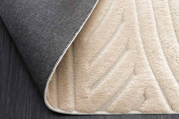 Teppich ART DECO Beige - Kunststoff - Textil