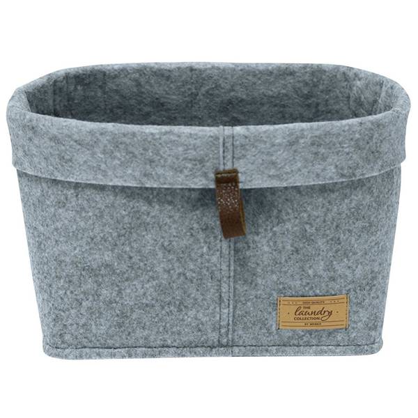 Kosmetik-Organizer FELI, Filz-Imitation Grau - Textil - 30 x 19 x 18 cm