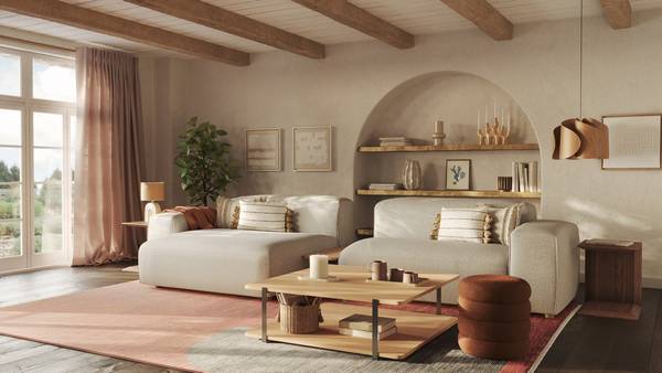 Dekohocker Stora Braun - Holz teilmassiv - 39 x 42 x 39 cm