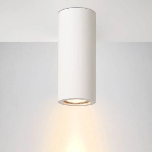 Deckenstrahler GIPSY Weiß - Gips - 7 x 17 x 7 cm