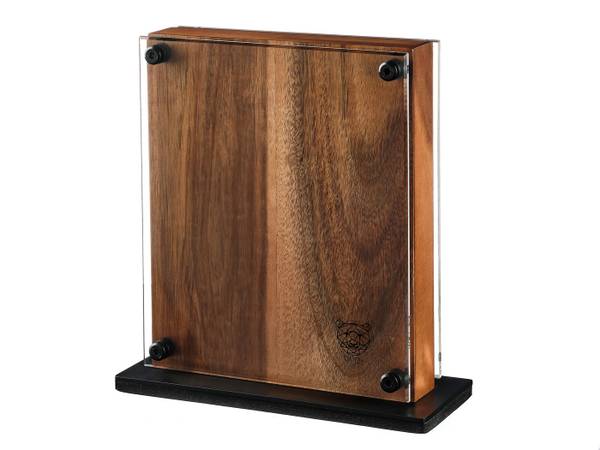 Messenblock magnétique RAUMA bruin - massief hout - 22 x 24 x 9 cm