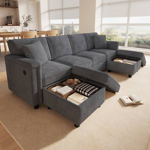 Ecksofa LADECHAN647 Ⅳ Grau