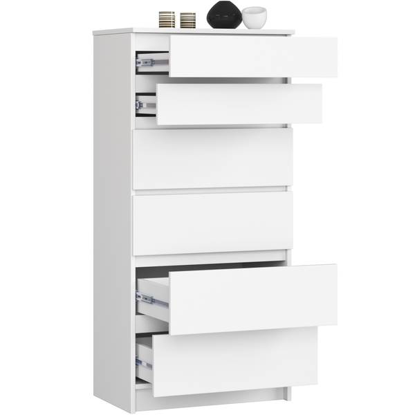 Kommode K60 6S CLP Weiß