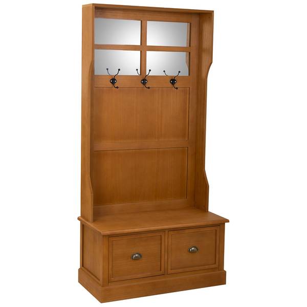 Meuble d'entrée Ren Marron - Bois manufacturé - 92 x 184 x 40 cm