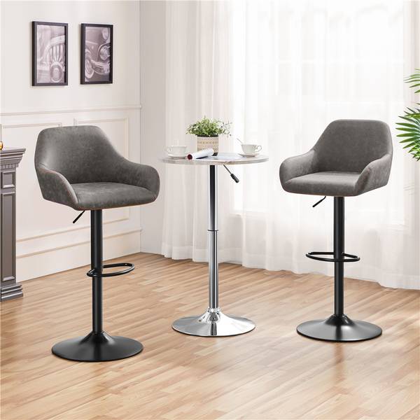 Barhocker ARC64 2-er Set Grau