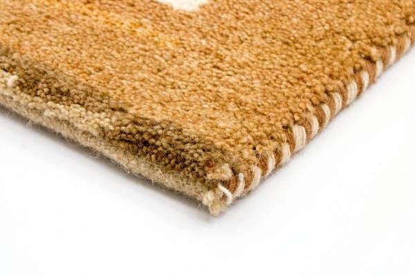 Handgeknüpft Wollteppich Beige - Wolle - 72 x 2 x 142 cm