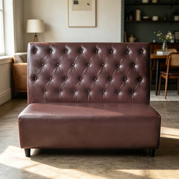 Sofa Y-03KAFEI Braun - Kunstleder - 65 x 105 x 120 cm