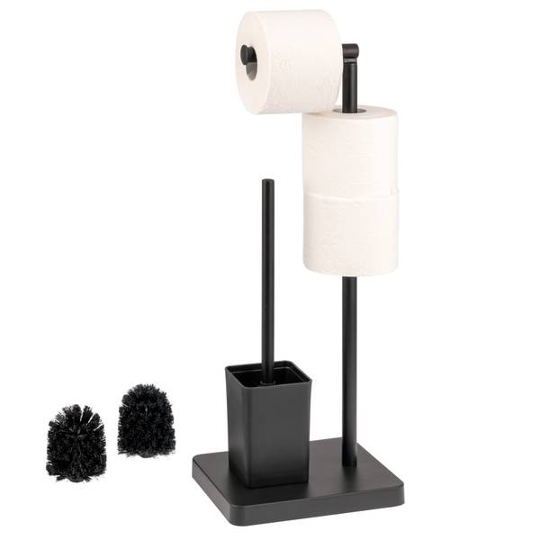Toilettenständer 91145 Schwarz - Metall - 18 x 57 x 23 cm