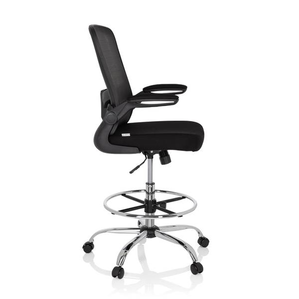 Bürodrehstuhl VENDO WORK Schwarz - Polyester - 58 x 125 x 60 cm