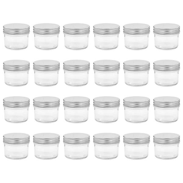 Weckpot 297310 Set van 4 zilver - glas - 7 x 6 x 7 cm