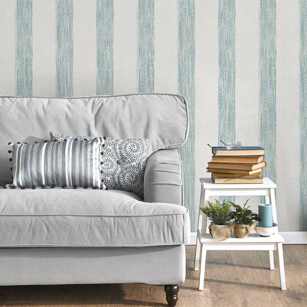 Tapete 640758 Blau - Papier - 53 x 1005 x 53 cm