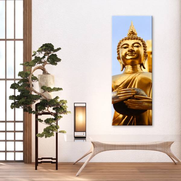 Tableau déco statue de bouddha 50 x 150 cm