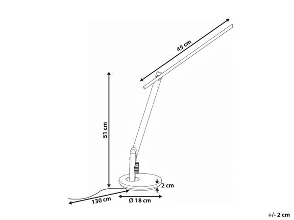 Bürolampen CETUS Silber