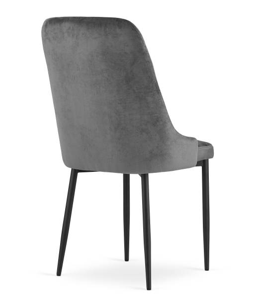 Esszimmerstuhl Celeste (4er Set) Grau - Metall - 56 x 93 x 48 cm