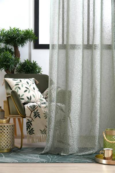 Dekokissen BOTANYS Grün - Naturfaser - 40 x 2 x 40 cm