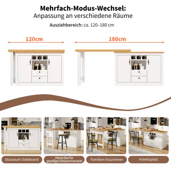 Bartisch Eurynom Ⅳ Holz - Weiß