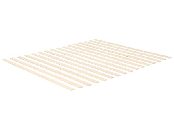 Bett BAYEL 2-tlg Weiß - Naturfaser - 213 x 100 x 231 cm