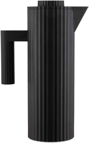 Thermoskanne Plisse Schwarz - Naturfaser - 11 x 32 x 1 cm