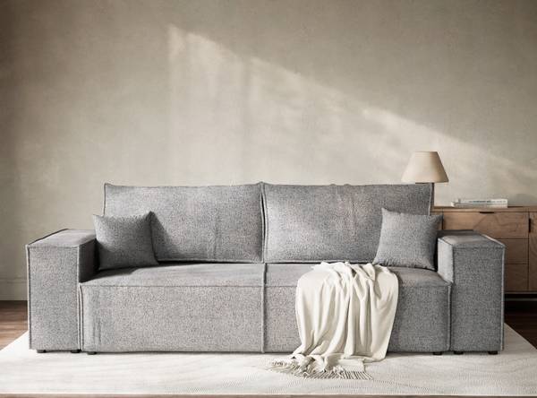 Sofa mit Schlaffunktion Milos Grau