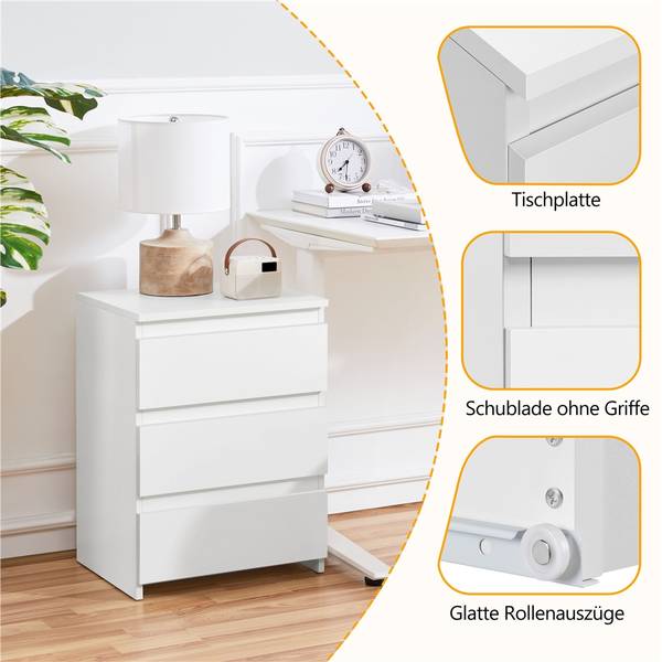 Nachttisch ARI51 2er Set Weiß