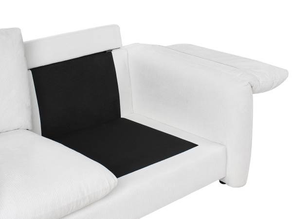 2-Sitzer Sofa GETA Schwarz - Weiß