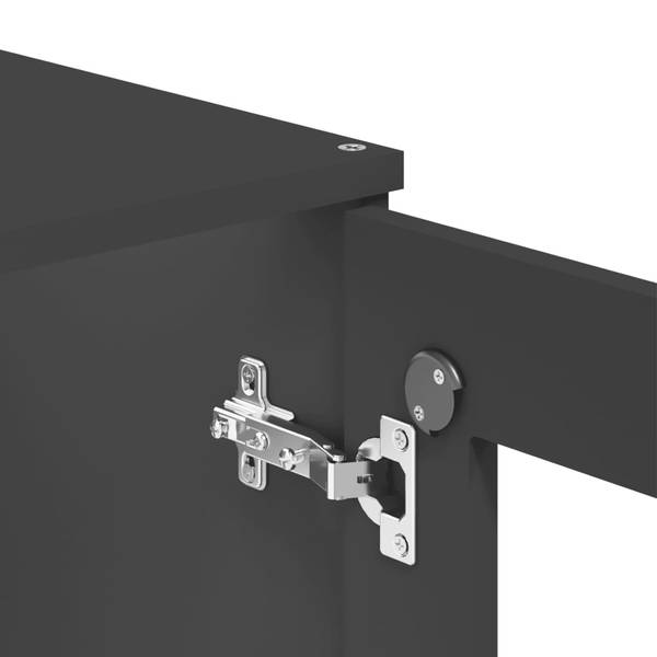 Highboard DE1130 Grau - Massivholz - 80 x 200 x 40 cm