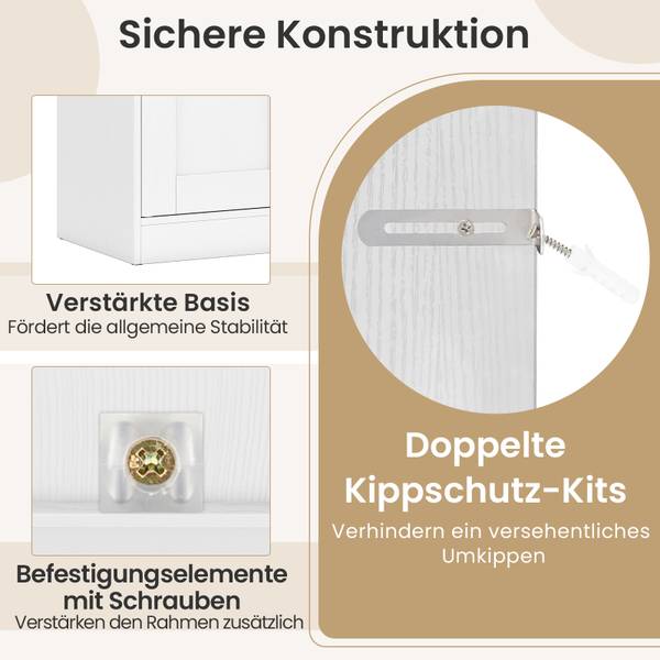 Küchenschrank VH34172 Weiß - Holzwerkstoff - 30 x 110 x 60 cm