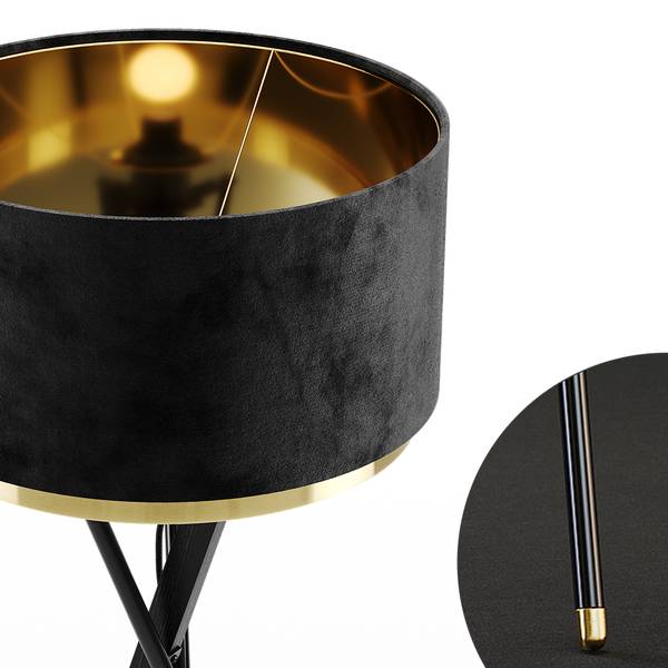 Stehlampe Goldamo 53237 Schwarz - Metall - 50 x 154 x 50 cm