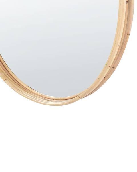 Miroir BARUNG Marron - Rotin - 60 x 60 x 4 cm