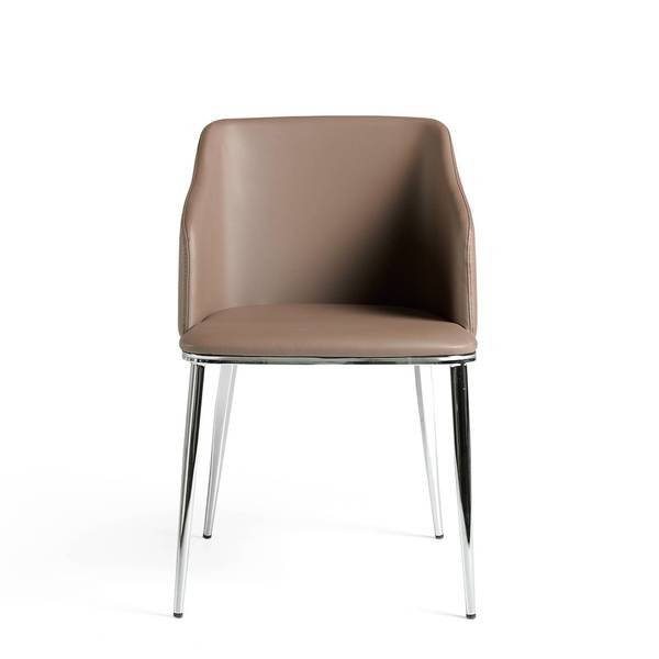Stuhl 4022 Braun - Strukturstoff - Kunstleder - Kunstharz - 51 x 79 x 56 cm