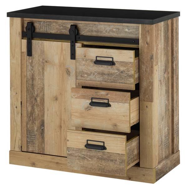 Esszimmer-Set SHELTON-61-62 2er-Set Braun - Holzwerkstoff - 315 x 201 x 43 cm