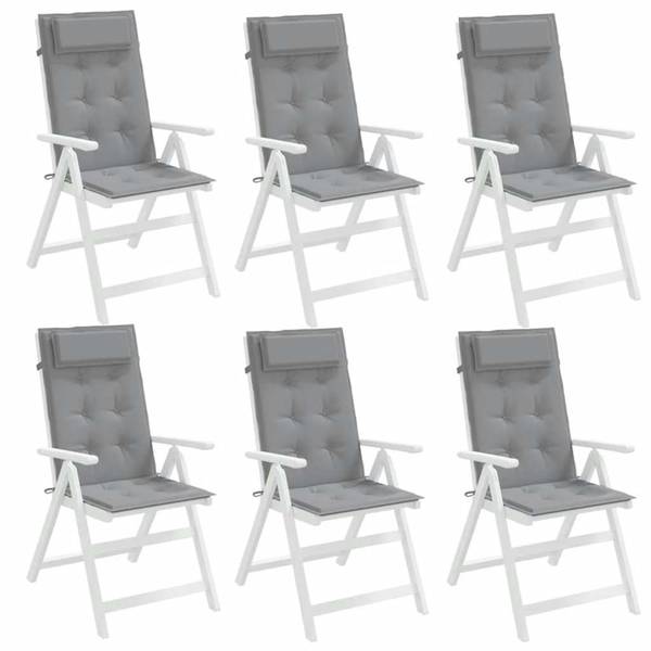 Gartenstuhlauflage3028117-2 6er Set Grau