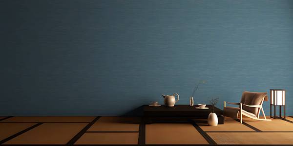 Vliestapete 378576-GU Blau - Kunststoff - 53 x 1 x 1005 cm