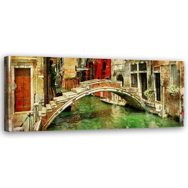Tableau déco pont à venise 150 x 50 cm
