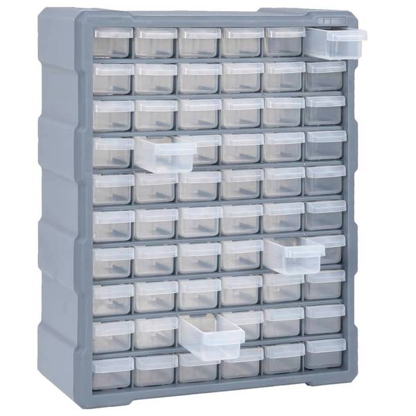 Organisateur multi tiroirs 38x16x47,5 cm Gris