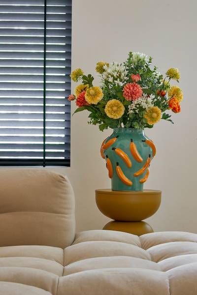 Vase Moza Grün - Keramik - 27 x 30 x 27 cm