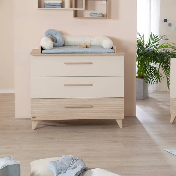Babyzimmers-Set Sidney 2-teilig Beige - Holzwerkstoff