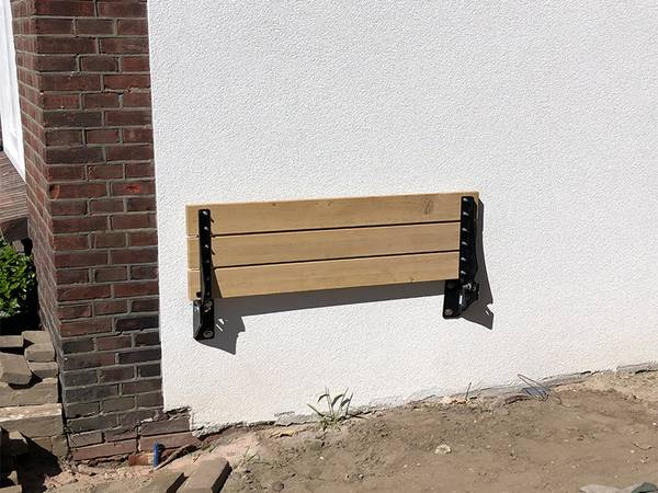 Klappbare Fassadenbank Jordaan 45 x 22 x 100 cm
