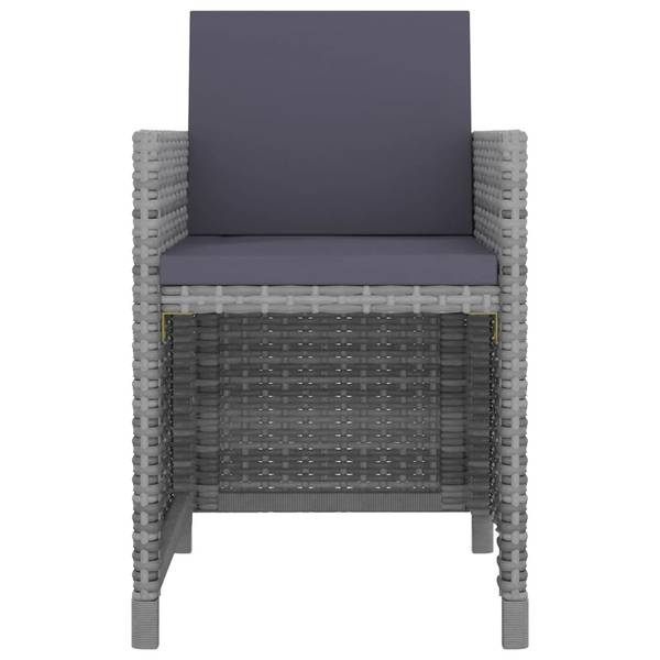 Gartenmöbel-Set 297932 (5-teilig) Grau - Polyester - 109 x 74 x 109 cm