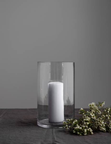 Vase Laterne RAMSJÖ Durchsichtig - 18 x 30 x 18 cm