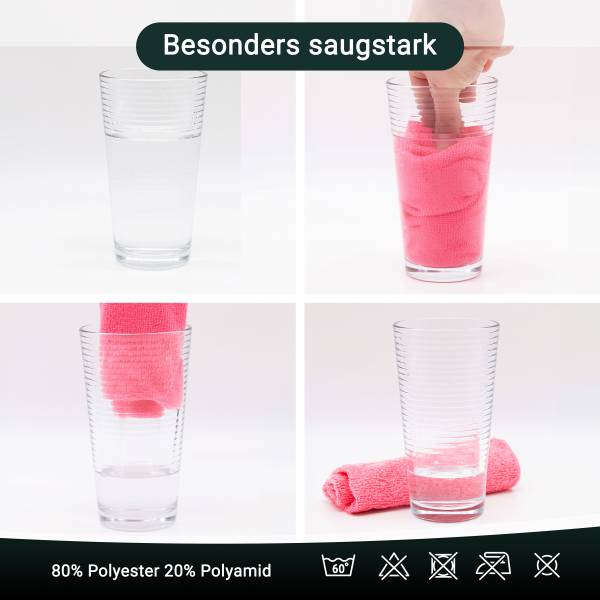 Reinigungstücher 00000006 10er-Set Rosé - Anzahl Teile im Set: 10
