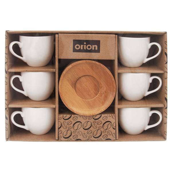 Tasse mit Untertasse 6er Set 127288 Weiß - Porzellan - 9 x 7 x 9 cm