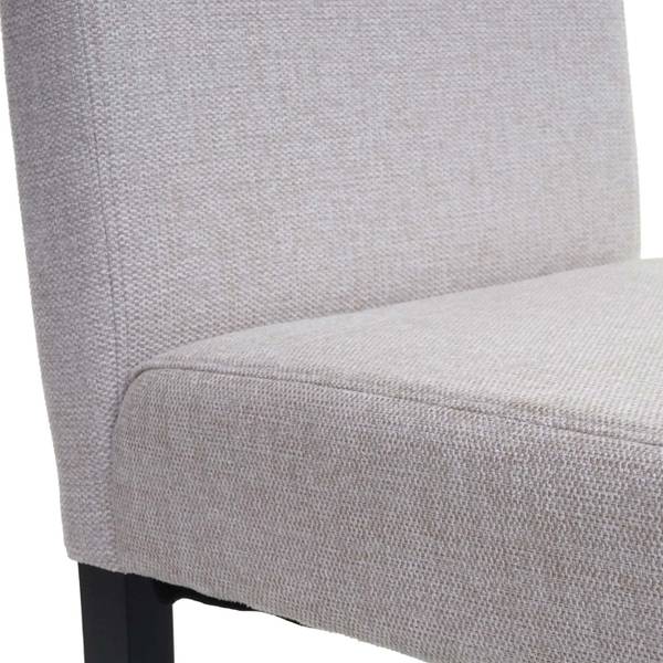 Eetkamerstoel Littau met opschrift beige - zwart