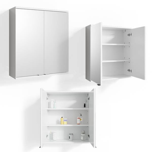 Armoire de toilette Roy 29966 Blanc - Bois manufacturé - 60 x 68 x 20 cm