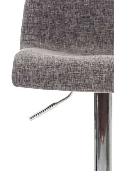 Barhocker Hoover Hellgrau - Silber