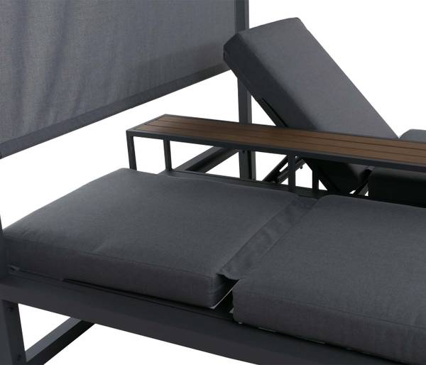 Lounge-Gartenliege P81 Grau