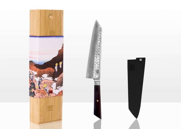 Messer Kiritsuke Damas Pakka Schwarz - Edelstahl - 1 x 1 x 33 cm