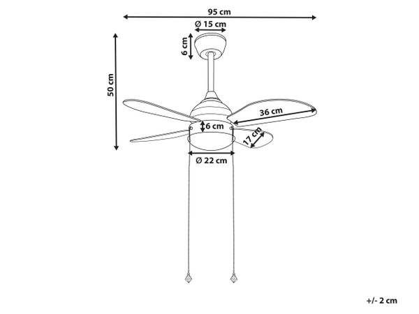 Proklima Ventilateur de plafond Claremont